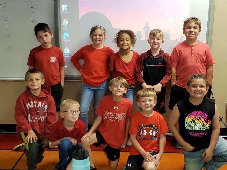 Elementary Wearing Red